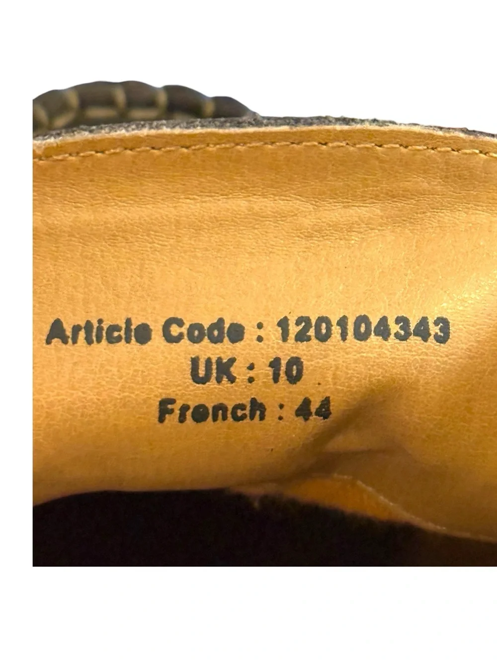 RUOSH Leather Driving Moccasin Loafers Brown UK 10 EU 44 US 11